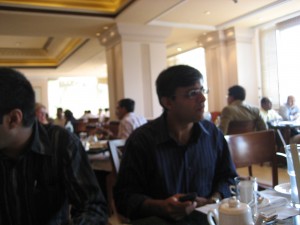 Sumeet during the interaction