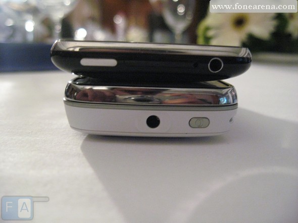 iPhone is Wider than the N97 , i found ti easier to grip the Nokia N97